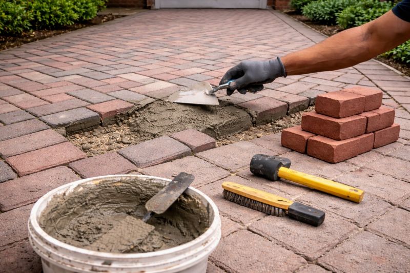 Brick Driveway Repair in Encinitas, CA