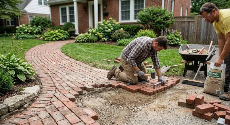 Brick Flatwork Repair in Fallbrook, CA