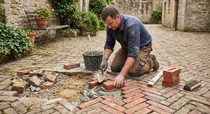 Brick Flatwork Repair in San Marcos, CA