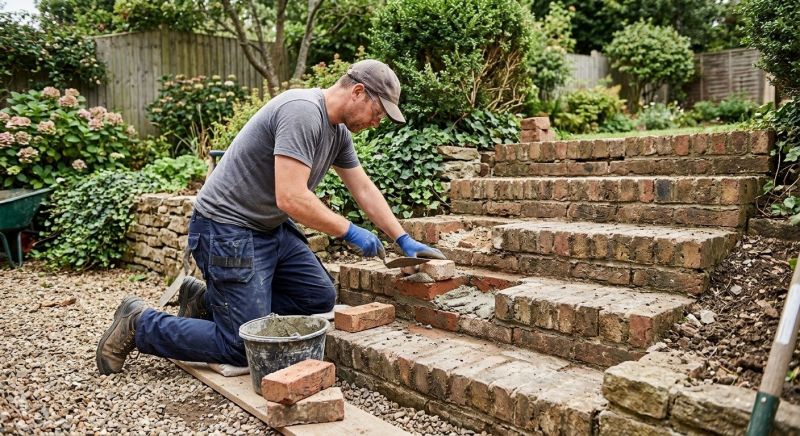 Brick Stairs Repair in Carlsbad, CA