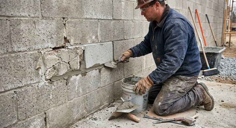 Brick Wall Repair in Fallbrook, CA