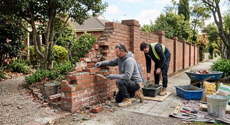Brick Wall Repair in San Marcos, CA
