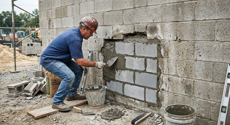 Cinder Block Repair in Encinitas, CA