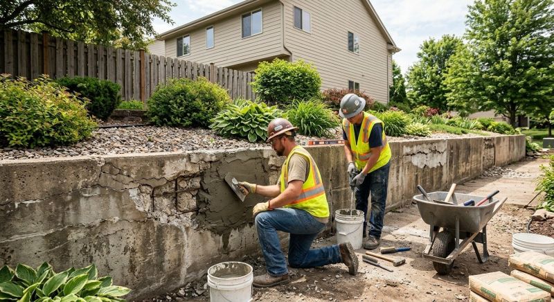 Retaining Wall Repair in Fallbrook, CA