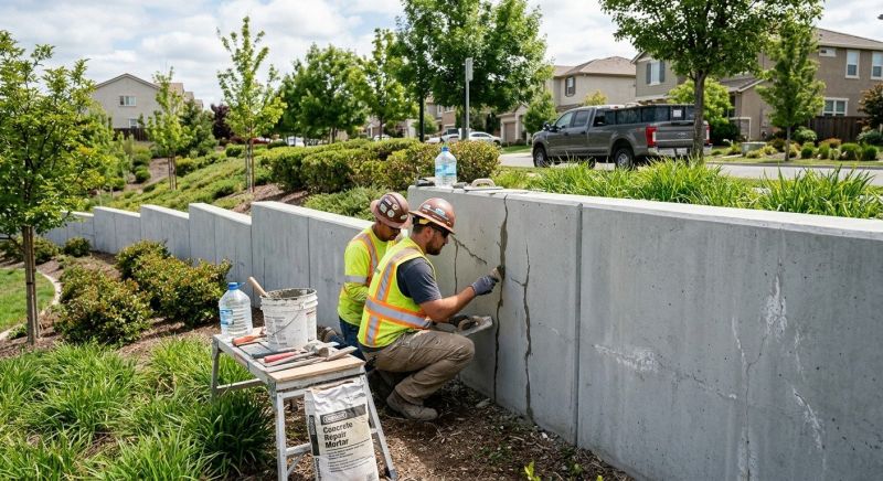 Retaining Wall Repair in Valley Center, CA