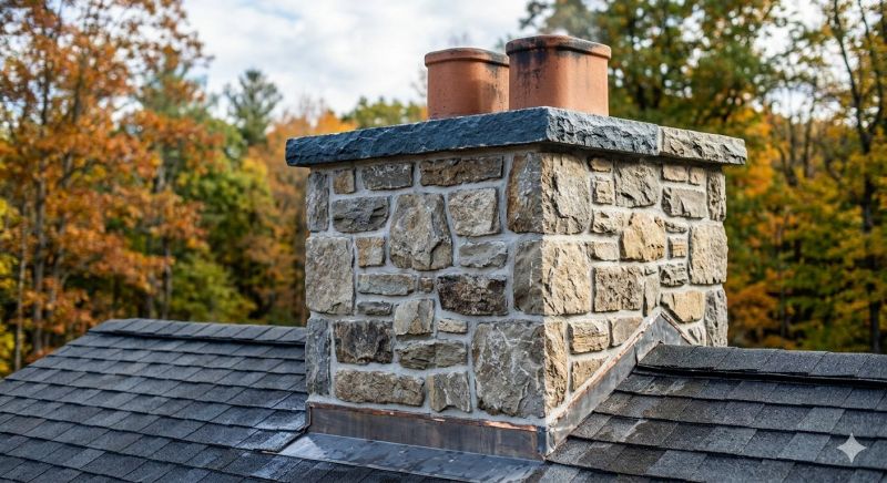Stone Chimney Installation in Fallbrook, CA