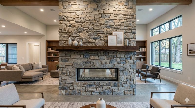 Stone Chimney Installation in Encinitas, CA