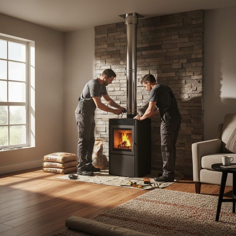 Stone Chimney Installation in San Marcos, CA