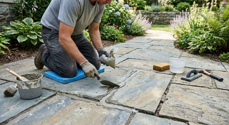 Stone Walkway Repair in Encinitas, CA