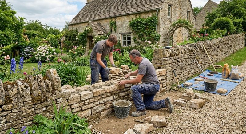 Stone Wall Repair in San Diego County, CA